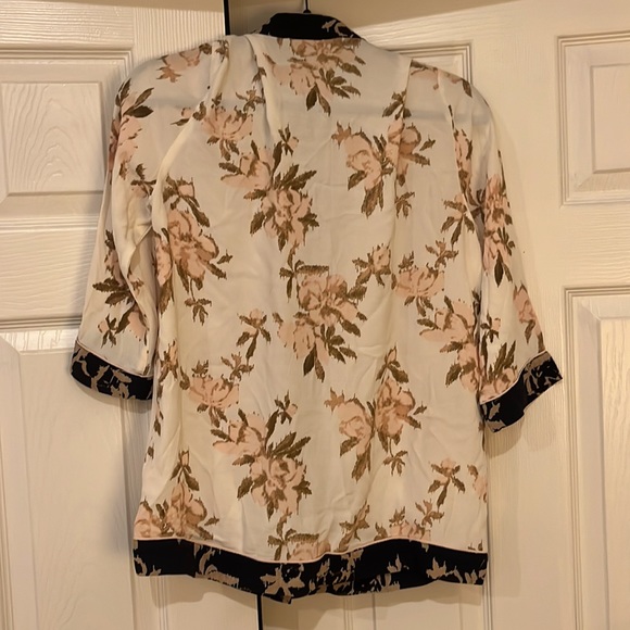 Ganni button blouse floral crepe - Picture 6 of 6
